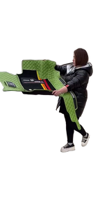 Alfombras impermeables dobles hechas de cuero ecológico artificial personalizada para Auto (A Medida exacta)