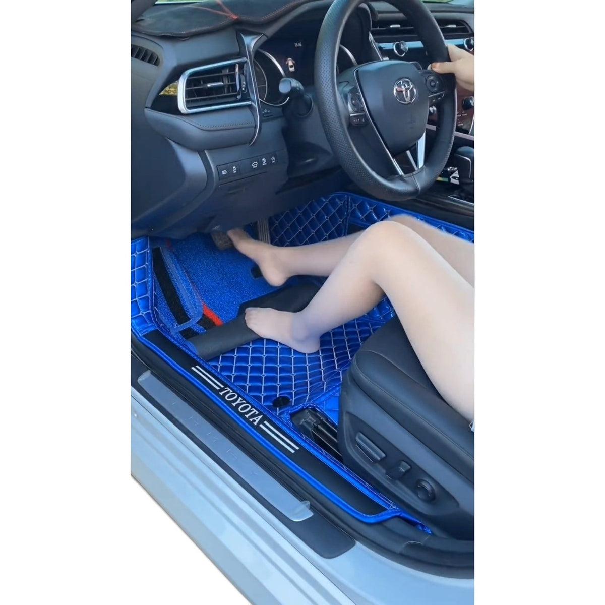 Alfombras impermeables dobles hechas de cuero ecológico artificial personalizada para Auto (A Medida exacta)