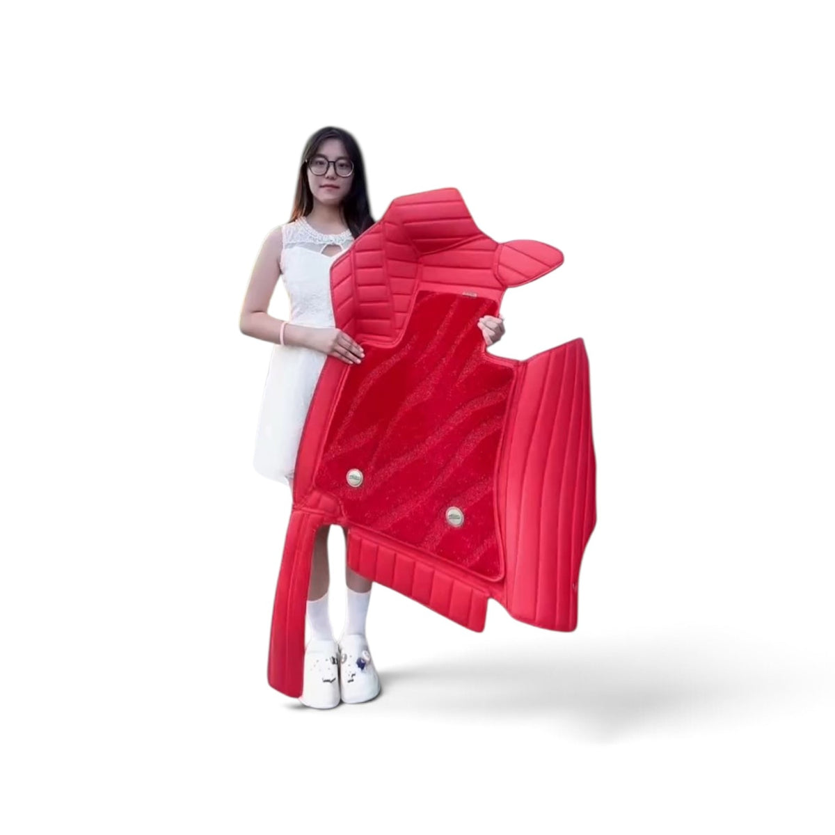 Alfombras Impermeables Dobles Hechas de Cuero Ecológico Artificial Versión Premium Personalizada a Medida Exacta