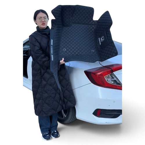 Alfombras impermeables dobles hechas de cuero ecológico artificial personalizada para Auto (A Medida exacta)