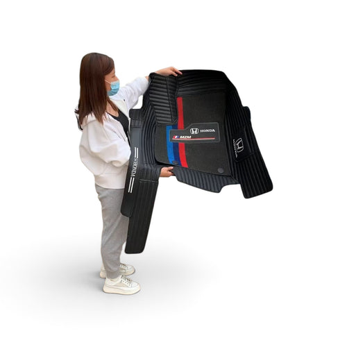 Alfombras impermeables dobles hechas de cuero ecológico artificial personalizada para Auto (A Medida exacta)