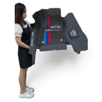 Alfombras Impermeables Dobles Hechas de Cuero Ecológico Artificial Versión Premium Personalizada a Medida Exacta