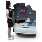 Alfombras impermeables dobles hechas de cuero ecológico artificial personalizada para Auto (A Medida exacta)