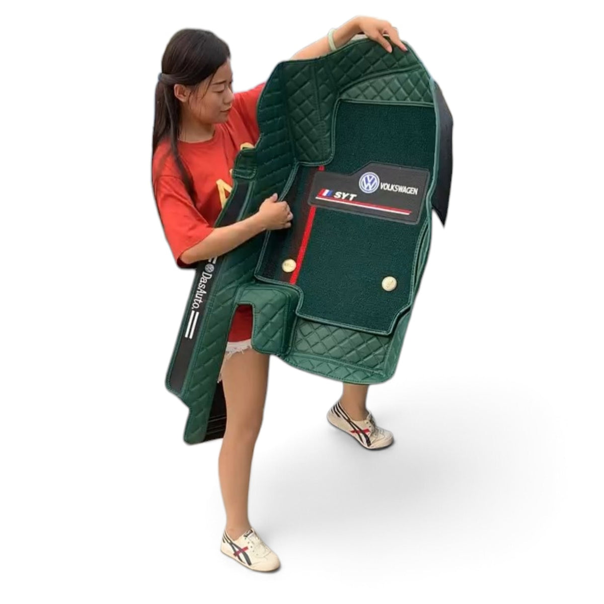 Alfombras Impermeables Dobles Hechas de Cuero Ecológico Artificial Versión Premium Personalizada a Medida Exacta