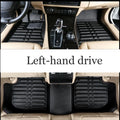 Car Leather Floor Mat for Volkswagen VW Atlas Teramont 2018~2024 Anti-dirty Foot Liner Waterproof Pad Carpet Custom Accessories