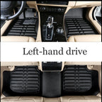 Car Leather Floor Mat for Volkswagen VW Atlas Teramont 2018~2024 Anti-dirty Foot Liner Waterproof Pad Carpet Custom Accessories