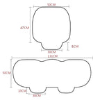 SEAMETAL Soft Car Seat Cover Skin-Friendly Plush Automotive Seat Cushion Anti Slip Auto Seat Protector Universal for Sedan Suv