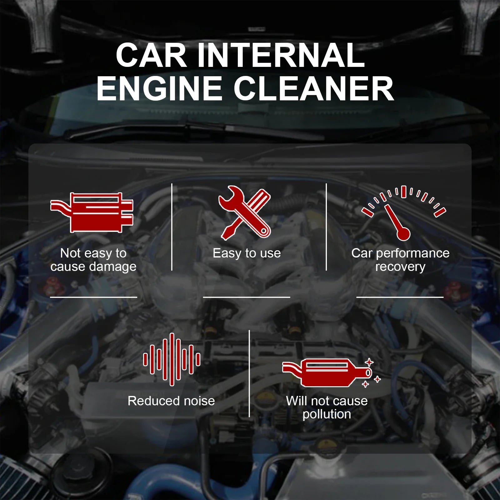 100ml Auto Engine Cleaner Degreaser Concentrate Wipe Remove Oil Clean Compartment Auto Cleaning Car Accessories Maintenance