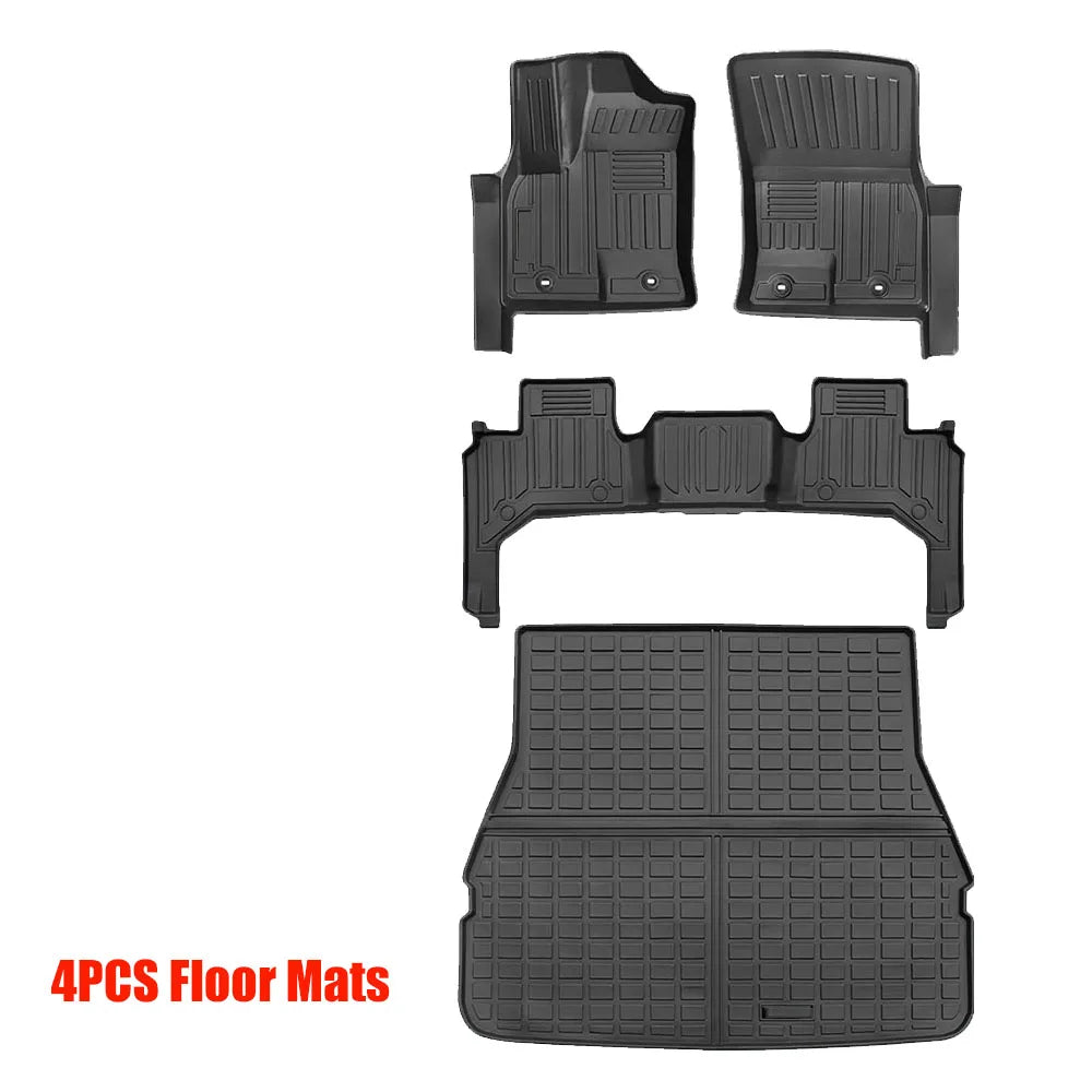 3D TPE Floor Mats Custom for Lexus LX600 2022 2023 2024 2025 All Weather Protector TPE Car Liners&Trunk Mat Accessories
