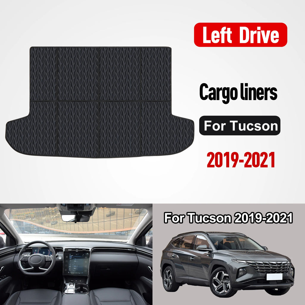 Custom car floor mat For Hyundai Tucson 2019-2021 Floor Mats All Weather Trunk Mats Floor Mat Waterproof Non-Slip