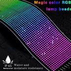 Multifunctional Bright Devil Eyes LED Light for Car Windshield Flexible Programmable Scrolling LED Display Bluetooth APP Control