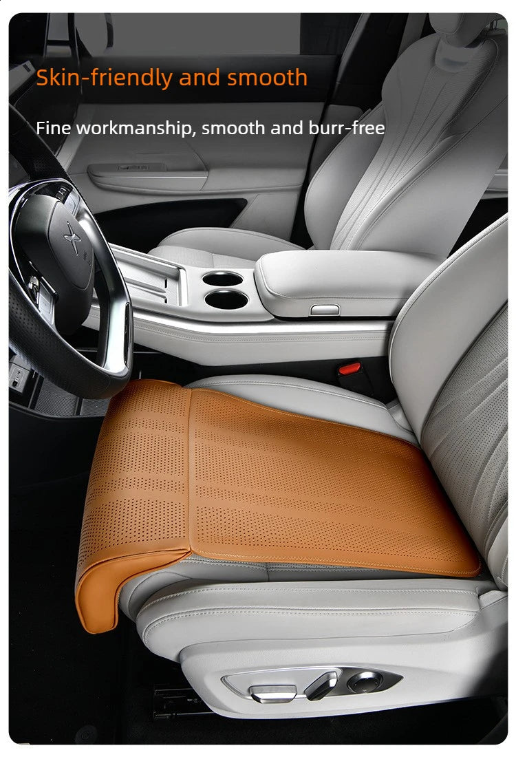 Universal Car Seat Cushion Leather Breathable Non-slip  Seat Extended Footrest Driver and Passenger Leg Rest Car Seats Cover
