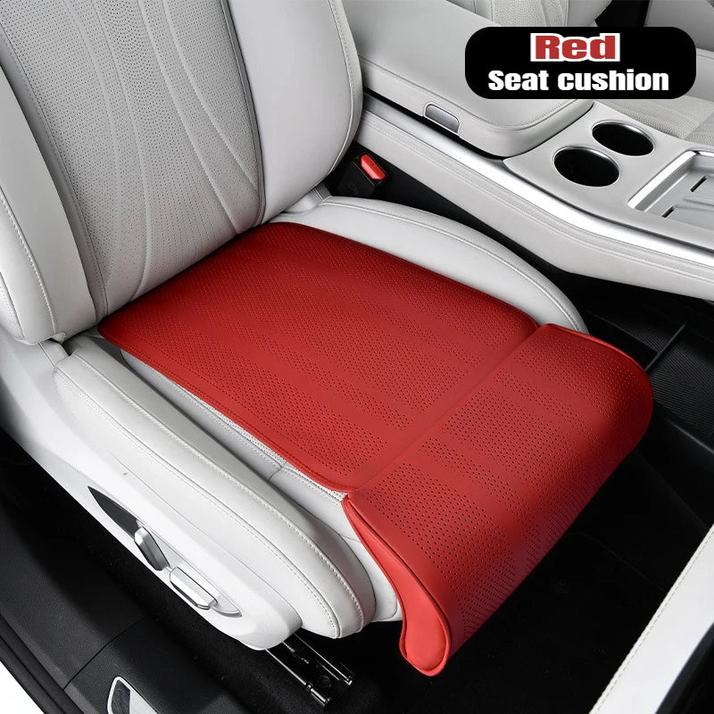 Car Seat Extended Footrest Driver and Passenger Leg Rest Universal Car Seat Cover Leather Breathable Non-slip Cars Seats Cover