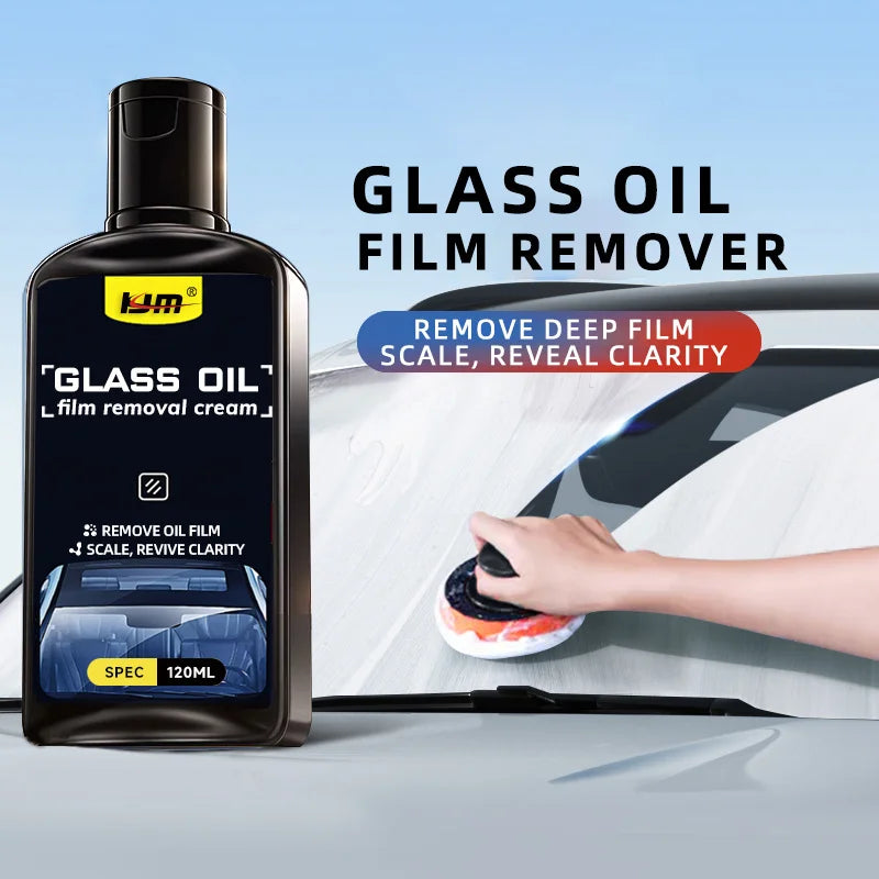 Car glass Oil removal kit - remove water stains, oil film, suitable for automotive and household glass