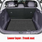 Car TPE Rear Trunk Mat For Leapmotor B10 2025 2026 Car Seat Backrest Protective Anti-Dirty Carpets Waterproof Mat Accessories