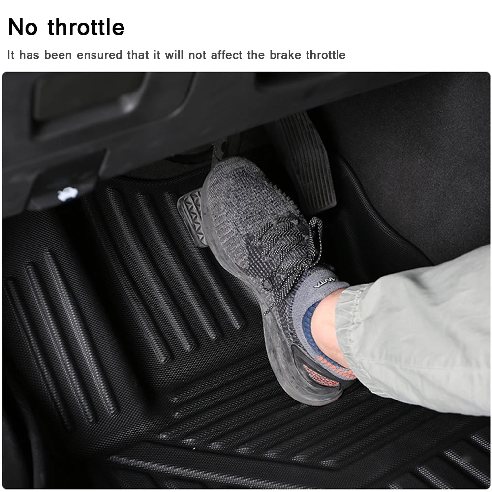 Rubber Car Mat For LAND ROVER DEFENDER 110 5door 2020-2024  Carpet Waterproof Interior Accessories TPE Car Floor Mats