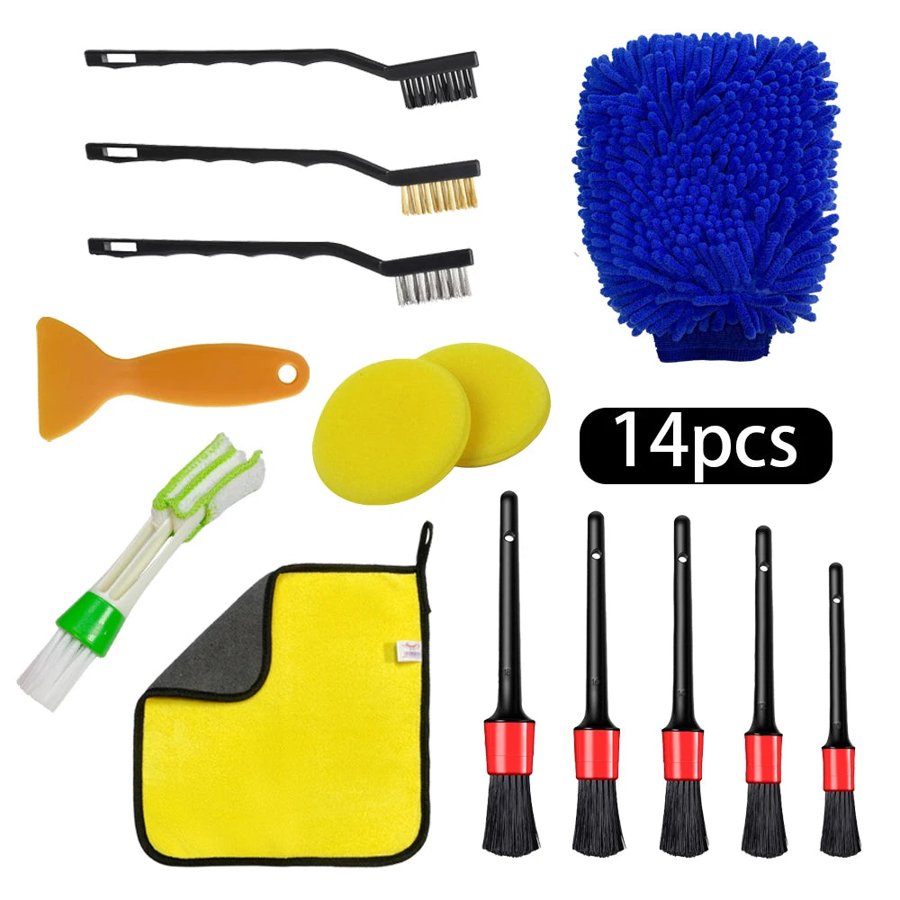 Motorcycle Washing Kit Auto Maintenance Vehicles CleanING Supplies Strong Water Absorption Microfiber Towels for Car Accessories