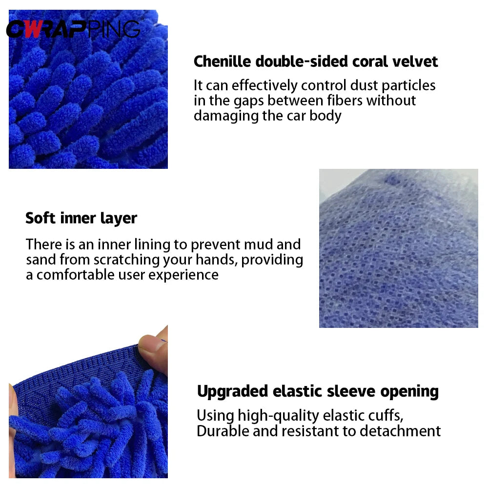 Motorcycle Washing Kit Auto Maintenance Vehicles CleanING Supplies Strong Water Absorption Microfiber Towels for Car Accessories