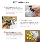 4/10x Car LED Light Multifunctional Car LED Warning Light, Rechargeable Wireless Car Light with Remote Control, Decorative Light
