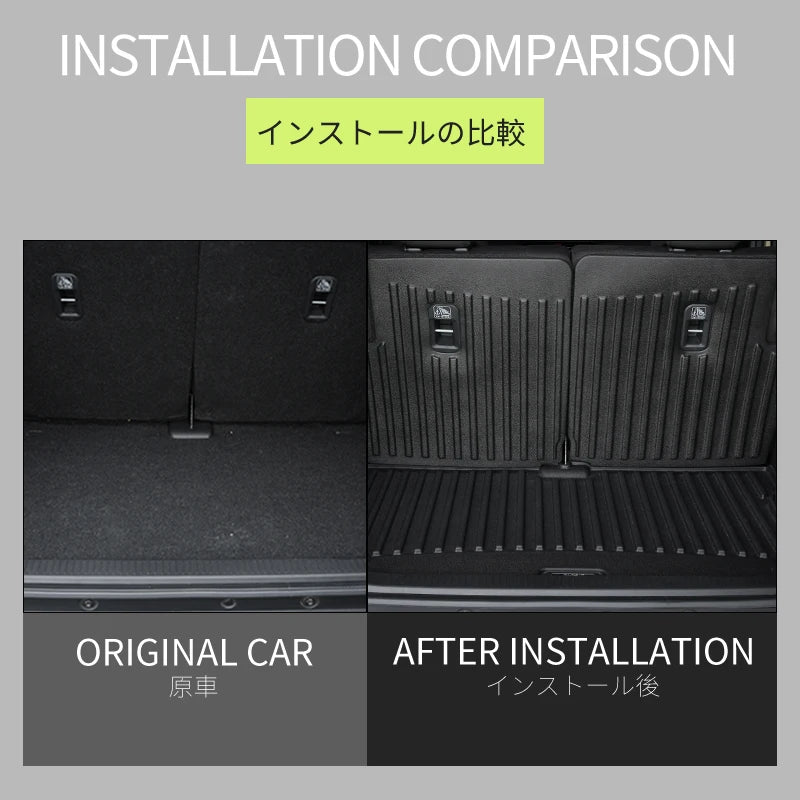 for Jimny Jb64W 2019 2020 2021 2024 TPE Trunk Mats Wear-Resistant Rear Trunk Pads Waterproof Boot Mats Car Interior Accessories