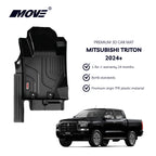 TPE Car Mats For Mitsubishi Triton 2020+ All-Weather Non-Slip Vehicle Mat Set Durable High Quality Interior Protection Vietnam