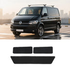 Fully Tailored for VW Transporter T5 T6 Black Carpet Step Mat Set for Sliding Door & Driver & Passenger Carpet Car Accessories