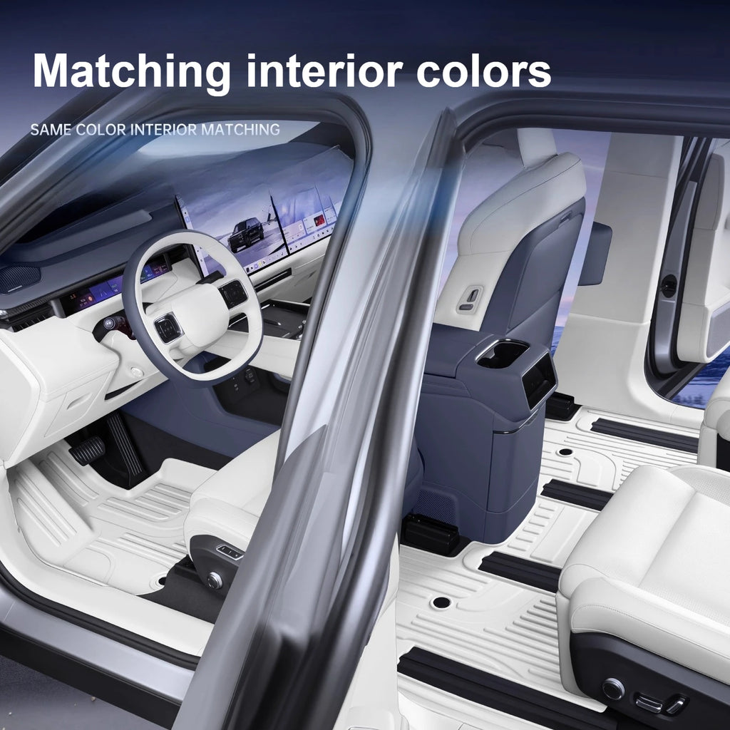 For Zeekr 9X 2025 2026 Full-Coverage TPE Floor Mats Waterproof and Scratch-Resistant Carpet Interior Modification Accessories