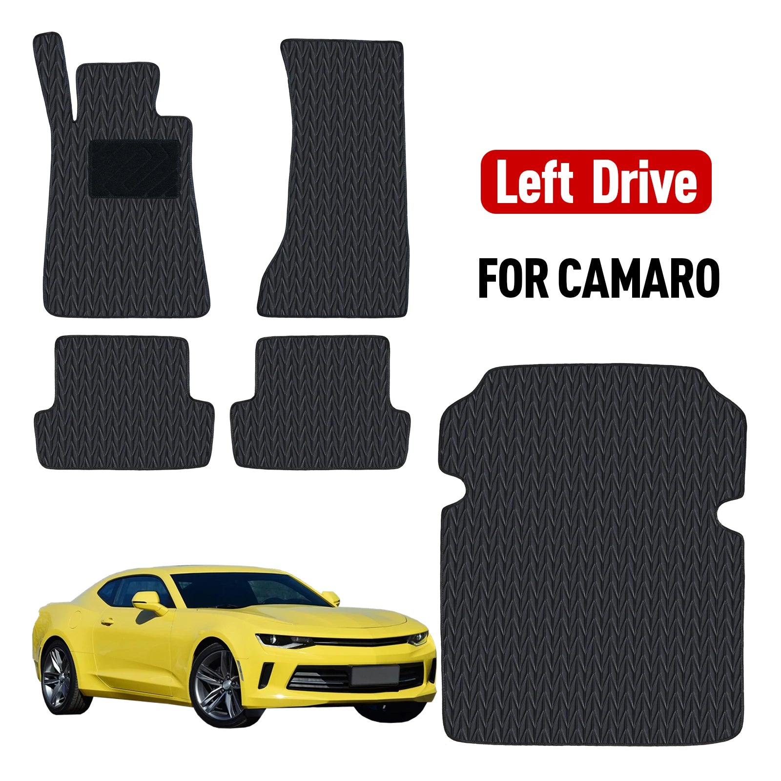 Custom car floor mat for Chevrolet camaro 2016 2017 2018 2019 2020 2021 2022Waterproof Pad Car Mats floor Covers Car Accessories