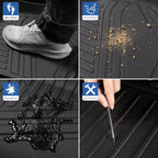 Car Trunk Mat For Subaru Forester 2019-2024 TPE Floor Mats All Weather Backrest Mat Rear Trunk Pad Cargo Liner Anti Dirty Pads