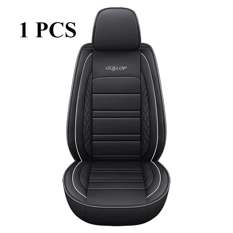 Full Coverage Pu Leather Car Seat Covers for Dacia Duster Sandero Renault Clio Fiat Panda Lancia Seat Arona Cors Car Accessories