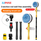 Car Auto 360Degree Rotary Wash Brush Kits Automatic Rotating Adjustable Dip Wash Brush High Pressure Washer for Vehicle Cleaning