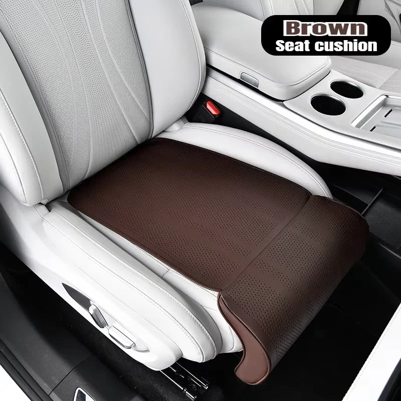 Car Seat Extended Footrest Driver and Passenger Leg Rest Universal Car Seat Cover Leather Breathable Non-slip Cars Seats Cover
