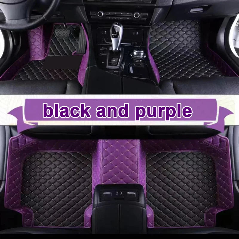 Car Mats Floor For Citroën C4 Cactus 2014~2020 Waterproof Leather Car Mat Fully Set Tapete Automotivo Para Carro Car Accessories