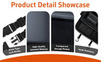 Car Backseat Organizer with Foldable Table Tray＆Stain Proof iPad Storage PU Leather Car Seat Back Protectors Kick Car Essential