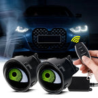 3 inch Devil Eye Led Car Dynamic Lights 33 Pattern Cool Decoration LED Headlight Assembly Modified Eagle Eye Light Car Accessory