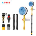 Car Auto 360Degree Rotary Wash Brush Kits Automatic Rotating Adjustable Dip Wash Brush High Pressure Washer for Vehicle Cleaning