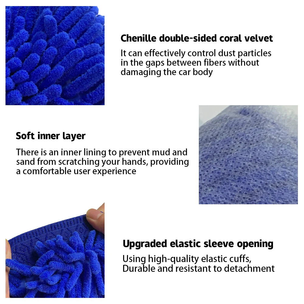Motorcycle Washing Kit Auto Maintenance Vehicles CleanING Supplies Strong Water Absorption Microfiber Towels for Car Accessories