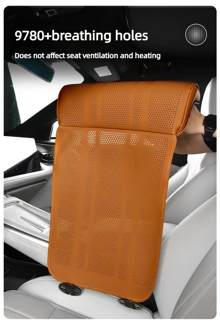 Universal Car Seat Cushion Leather Breathable Non-slip  Seat Extended Footrest Driver and Passenger Leg Rest Car Seats Cover