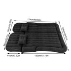 2‑In‑1 SUV Inflatable Mat Car Mattress Multifunction Soft Sleeping Rest Cushion Inflatable Travel Mattress for Traveling Car
