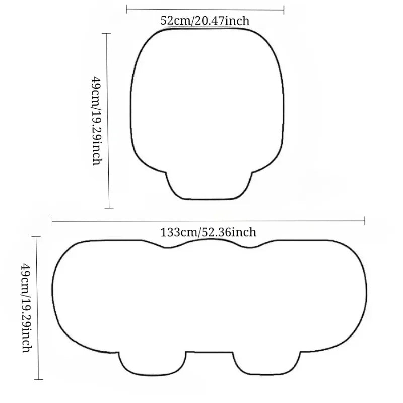 Protector Cushion Auto Front/Rear Seat Pad Universal for Sedan Suv Seat Cushion Seat Covers for Cars Full Set Car Cushion Covers