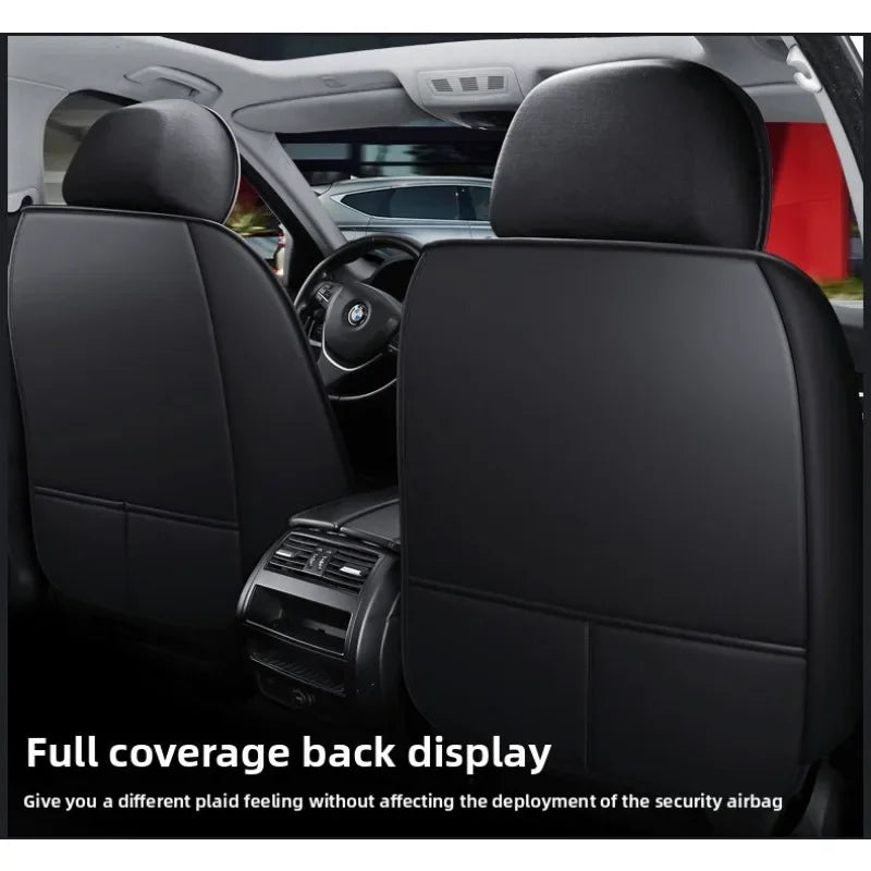Full Coverage Pu Leather Car Seat Covers for Dacia Duster Sandero Renault Clio Fiat Panda Lancia Seat Arona Cors Car Accessories