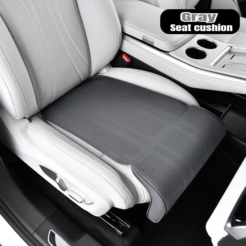 Car Seat Extended Footrest Driver and Passenger Leg Rest Universal Car Seat Cover Leather Breathable Non-slip Cars Seats Cover
