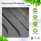 Car Trunk Mat For Subaru Outback 2020-2025 TPE Foot Mats All Weather Backrest Pad Rear Trunk Cargo Liner Anti Dirty Pads