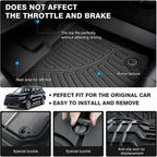All Weather Floor Mats Cargo Liner for 2021 - 2025 2026 Kia Sorento Hybrid TPE Car Trunk Mat with Backrest Pad PHEV & HEV