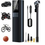150PSI Electric Vehicle Inflator Pump for Tires Inflate Tire Pressure Detecting with Emergency Lighting Intelligent and Safe