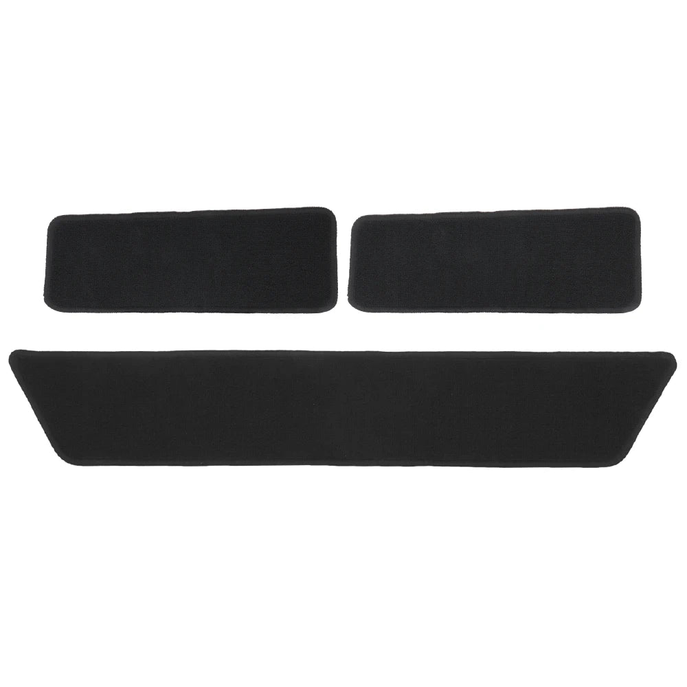 Fully Tailored for VW Transporter T5 T6 Black Carpet Step Mat Set for Sliding Door & Driver & Passenger Carpet Car Accessories