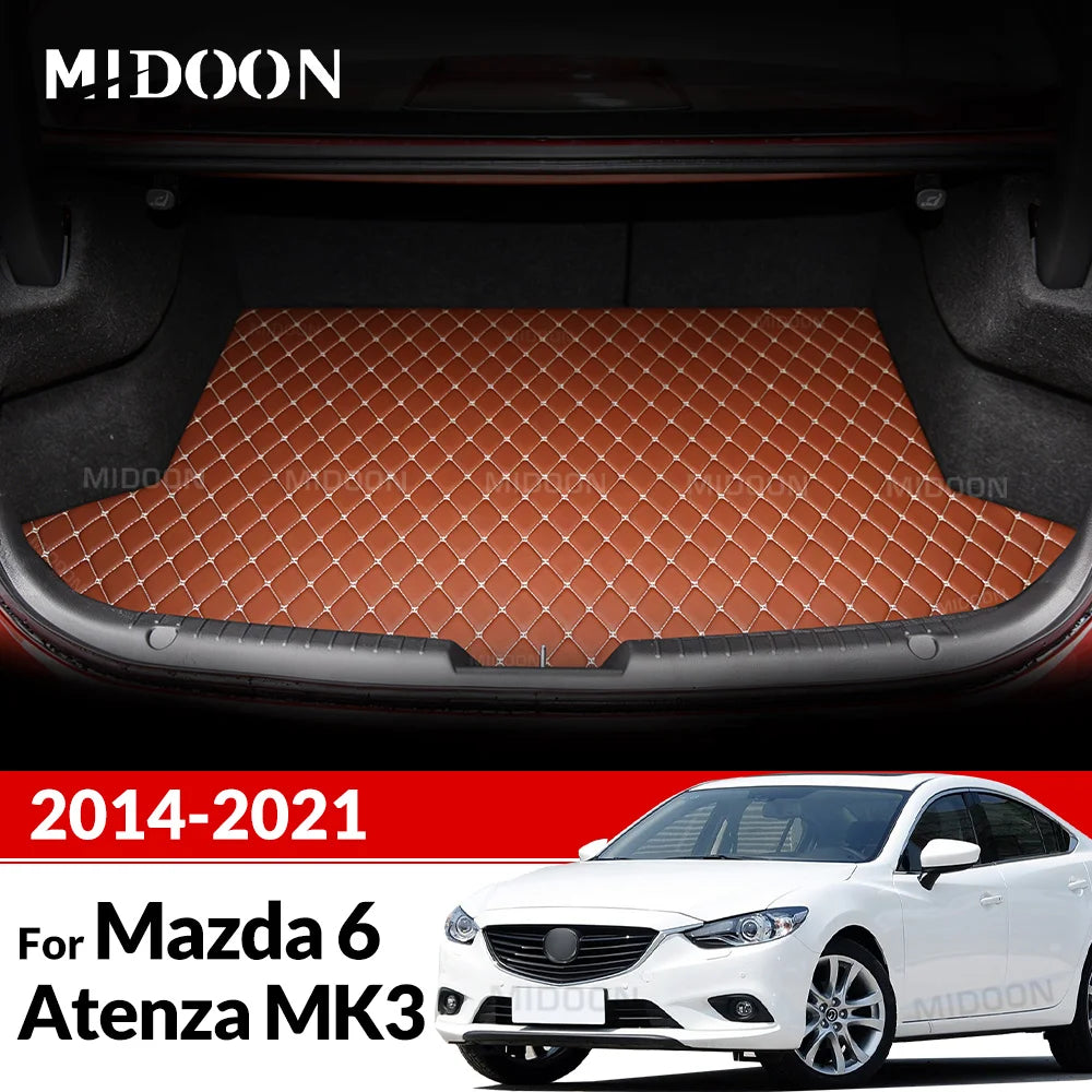 Car Trunk Mat For Mazda 6 Atenza 2014 2015 2016 2017 2018 2019 2020 2021 Custom Car Accessories Auto Interior Decoration
