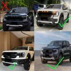 TPE 3D Rubber Floor Mats for Ford Ranger Next Gen 2022 2023 T9 Wlidtrak Raptor Waterproof Non-slip Foot Pad 4X4 Car Accessories