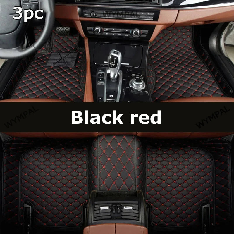 Car Mats Floor For Citroën C4 Cactus 2014~2020 Waterproof Leather Car Mat Fully Set Tapete Automotivo Para Carro Car Accessories