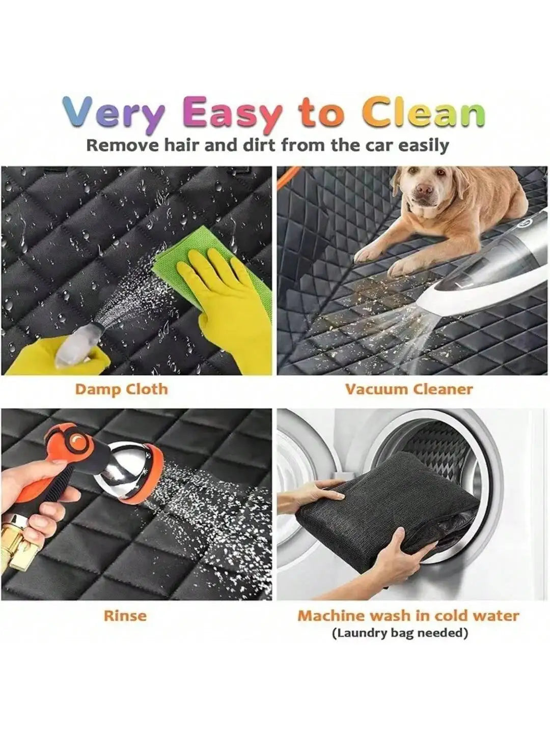 Pet car mats, rear seat mats, dog car seat mats. Suitable for various vehicle models. Waterproof and stain-resistant mats